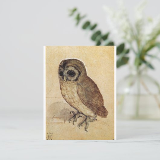 Albrecht Durer - The Little Owl Bedankkaart (Staand voorkant)