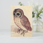 Albrecht Durer The Little Owl Invitations Kaart (Staand voorkant)