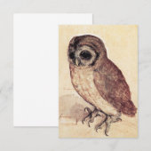 Albrecht Durer The Little Owl Invitations Kaart (Voorkant / Achterkant)