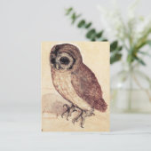 Albrecht Durer The Little Owl Postcard Briefkaart (Staand voorkant)