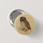 Albrecht Durer The Little Owl Ronde Button 3,2 Cm (Voorkant /achterkant)