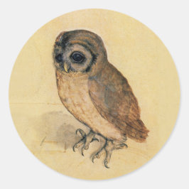 Albrecht Durer The Little Owl Ronde Sticker