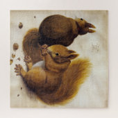 Albrecht Dürer, Twee Eekhoorns - Kunst  Legpuzzel (Horizontaal)