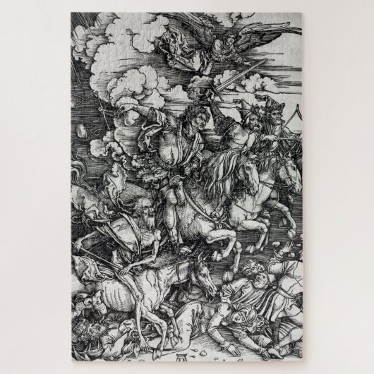 Albrecht Dürer Vier Horssperma van de Apocalypse P Legpuzzel (Verticaal)