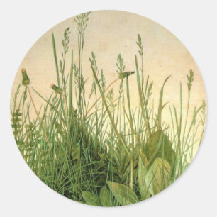 Albrecht Durer Wild Grass Ronde Sticker