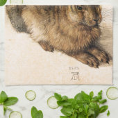 Albrecht Durer Young Hare Kitchen Towel Theedoek (Gevouwen)