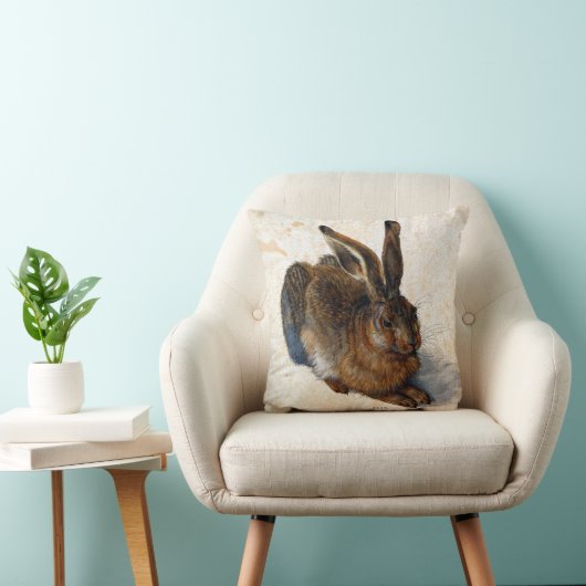 Albrecht Dürer Young Hare Kussen (Stoel)