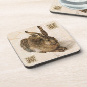 Albrecht Durer Young Hare Painting Bier Onderzetter (Linkerzijde)