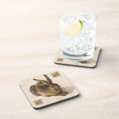 Albrecht Durer Young Hare Painting Bier Onderzetter (Rechterzijde)