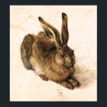 Albrecht Durer Young Hare Poster<br><div class="desc">Albrecht Durer Young Hare poster. Gouache en Waterverf op papier. De noordelijke renaissance kunstenaar Albrecht Durer was bekend om zijn etchings, maar hij was ook een volwaardige waterschilder. Young Hare (Feldhase) is een van de beroemdste dierlijke schilderijen van de hele tijd. Het werk is voorzien van een mooi konijn met...</div>