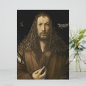 Albrecht Durer - ZelfPortret Feestdagenkaart (Staand voorkant)