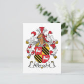 Albrecht Family Crest Briefkaart (Staand voorkant)