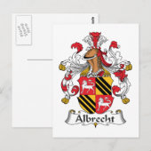 Albrecht Family Crest Briefkaart (Voorkant / Achterkant)
