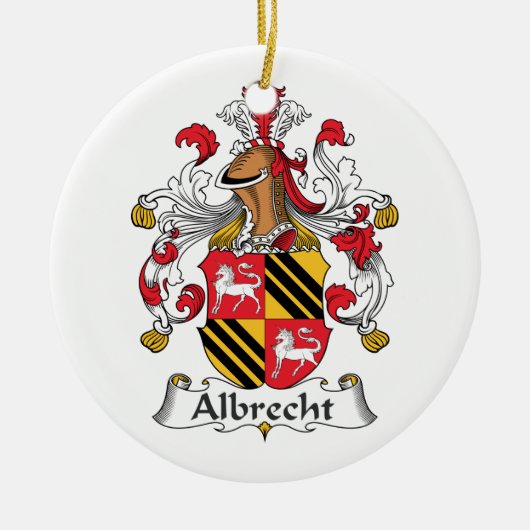 Albrecht Family Crest Keramisch Ornament (Voorkant)