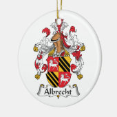 Albrecht Family Crest Keramisch Ornament (Links)