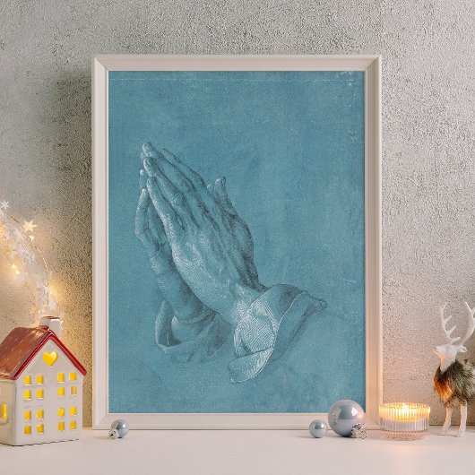 Albrecht tijdens het bidden Handen Schilderen Kuns Poster