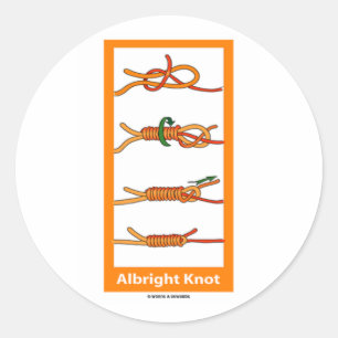 Albright Knot Ronde Sticker