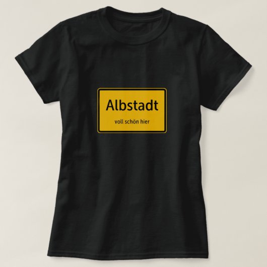 Albstadt Damen Frauen T-Shirt Tshirt Shirt (Design voorkant)