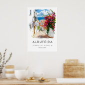 Albufeira Aquarel Vintage Reisposter Skiën Poster (Keuken)