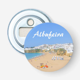 Albufeira in Portugal Algarve Souvenir Button Flesopener