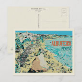 Albufeira Peneco's strand, Algarve, Portugal Briefkaart (Voorkant / Achterkant)