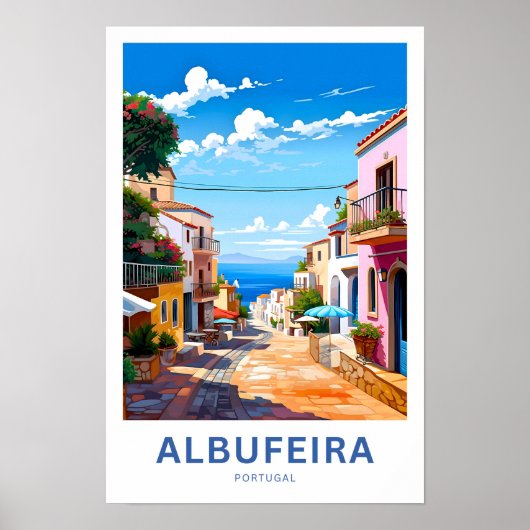 Albufeira Portugal Reisprint Poster (Voorkant)