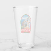 Albufeira Portugal Reizen Kunst Vintage Glas (Achterkant)