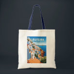 Albufeira Portugal Reizen Kunst Vintage Tote Bag<br><div class="desc">Albufeira retro vector reisontwerp. Albufeira is een stad in het zuiden van de Algarve in Portugal. Het is een voormalig vissersdorp dat een belangrijke vakantiebestemming is geworden.</div>
