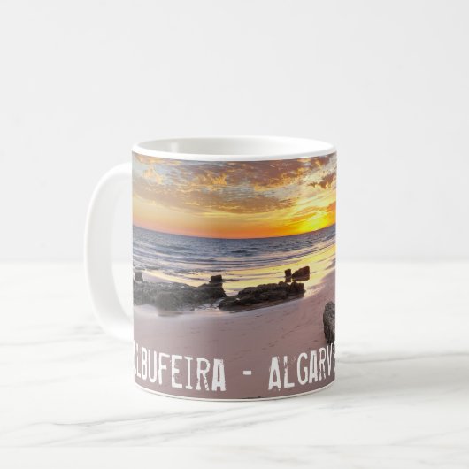 Albufeira - Portugal. zomervakantie in Algarve Koffiemok (Voorkant links)