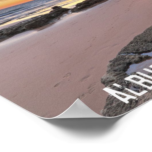 Albufeira - Portugal. zomervakantie in Algarve Poster (Hoek)