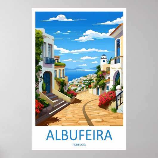 Albufeira Ski Oude Poster Park Reizen Nationaal (Voorkant)
