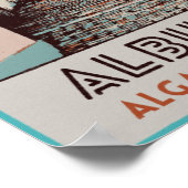 Albufeira, stad Algarve, Portugal, oud reisje Poster (Hoek)