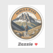 Albula pas Zwitserse Alpen bergen hike Sticker (Vel)