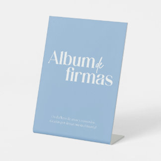 Album de firmas para boda reclamebord met voetstuk