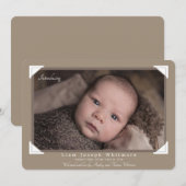 Album Foto Hoeken Geboorteaankondiging Aankondiging (Voorkant / Achterkant)