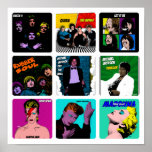 Album Hoesjes Pop Art Poster<br><div class="desc">Álbumes icónicos en temática Pop Art</div>