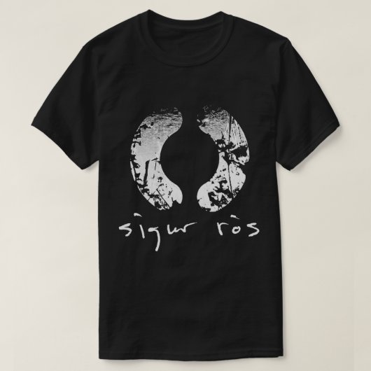 ALBUM LOGO Sigur Ros Sticker T-shirt (Design voorkant)
