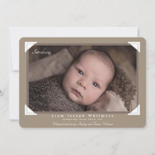 Album Photo Corners Birth Announding Aankondiging