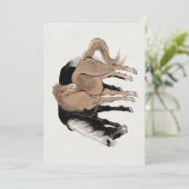 Album van Horses Sketches door Katsushika Hokusai  Kaart (Staand voorkant)