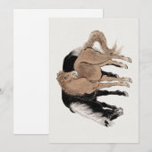 Album van Horses Sketches door Katsushika Hokusai  Kaart (Voorkant / Achterkant)