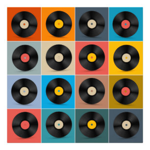 Album,vinylrecord,Poster muziek Foto Afdruk