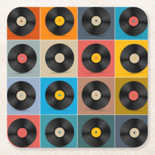 Album,vinylrecord,Poster muziek Kartonnen Onderzetters