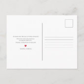 Albumcover slaat de datum op aankondigingskaart (Achterkant)