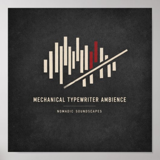 Albumhoes van Mechanical Typewriter Ambience Poster (Voorkant)