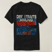 Albums de Dire Straits classique T-shirt (Design voorkant)