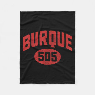 Albuquerque 505 Netnummer Trots Funny Vintage Nieu Fleece Deken