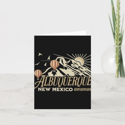 Albuquerque Air Balloon Festival New Mexico Fiesta Kaart (Voorkant)