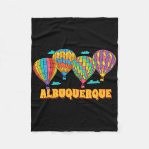 Albuquerque Ballon Festival New Mexico Fiesta Fleece Deken