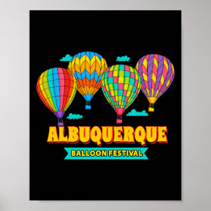 Albuquerque Ballon Festival New Mexico Fiesta  Poster