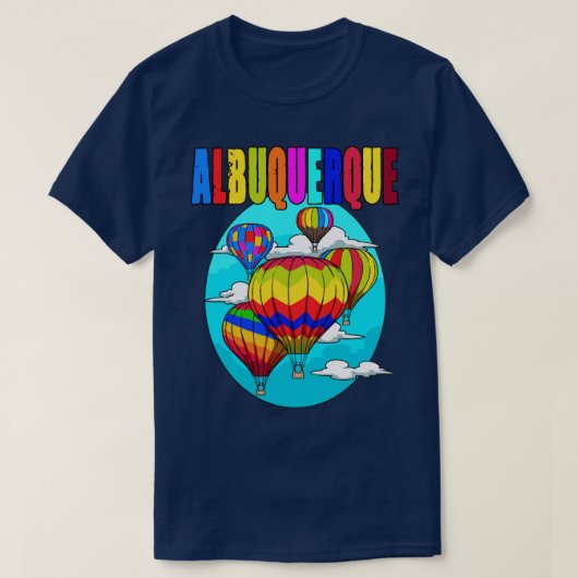 Albuquerque Ballon New Mexico Festival Hot Air T-shirt (Design voorkant)